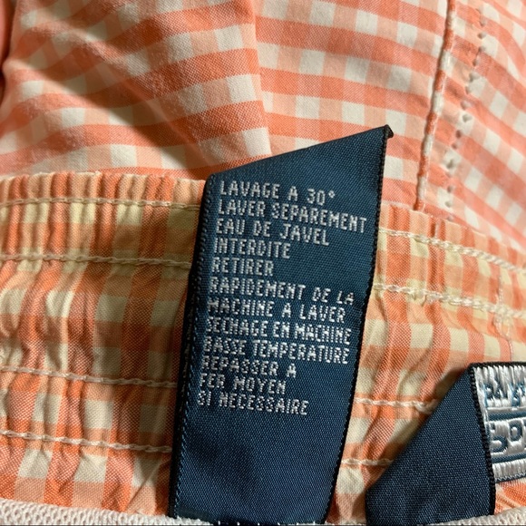 Polo by Ralph Lauren Gingham Pattern Traveler Cotton Blend, Swim Shorts. - Picture 15 of 16
